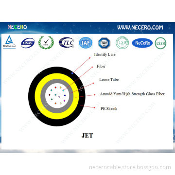 JET unitube optic fiber cable